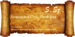 Somogyvári Szabina névjegykártya