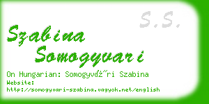 szabina somogyvari business card